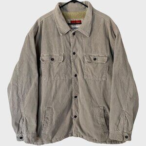 Vintage Old Navy Sherpa-Lined Button-Front Corduroy Trucker Jacket Mens Size XXL